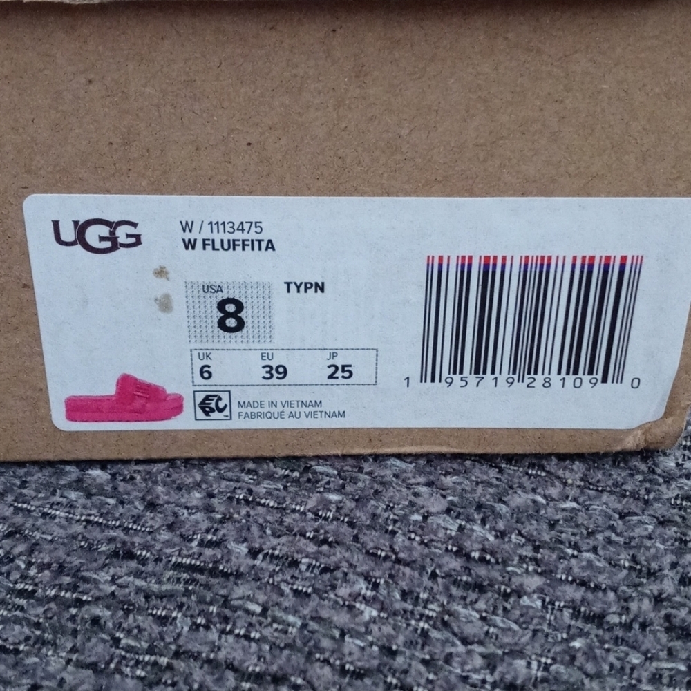💗UGG💗 - Fluffita Hot Pink Flatform Slipper - Picture 3 of 12